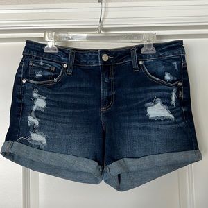 Silver Jean Boyfriend Short